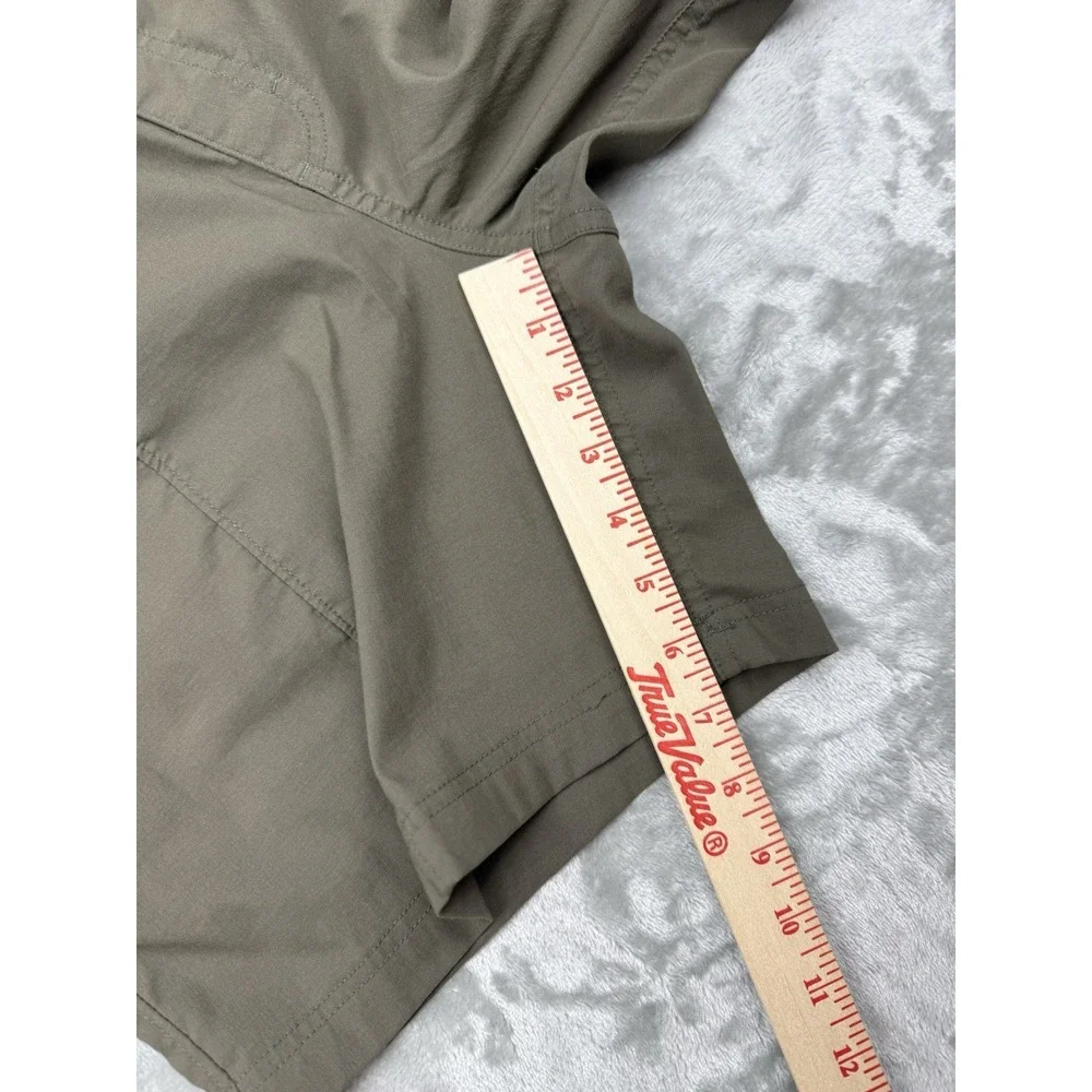 The North Face Shorts Mens Medium Olive Green Hiking Outdoor Elastic Waist